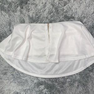 White Flare Crop Top